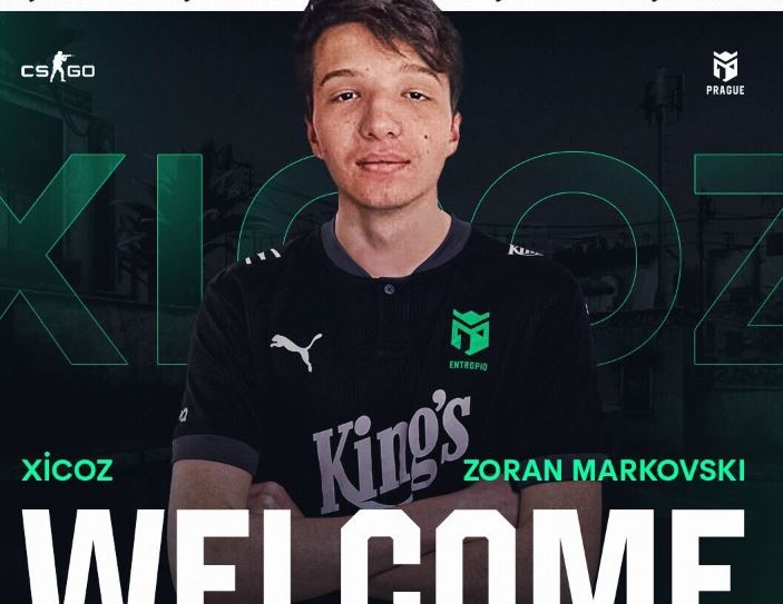 Makedonský hráč Zoran "xicoz" Markovski podepsal v Entropiq Prague. Tým představil i trenéra