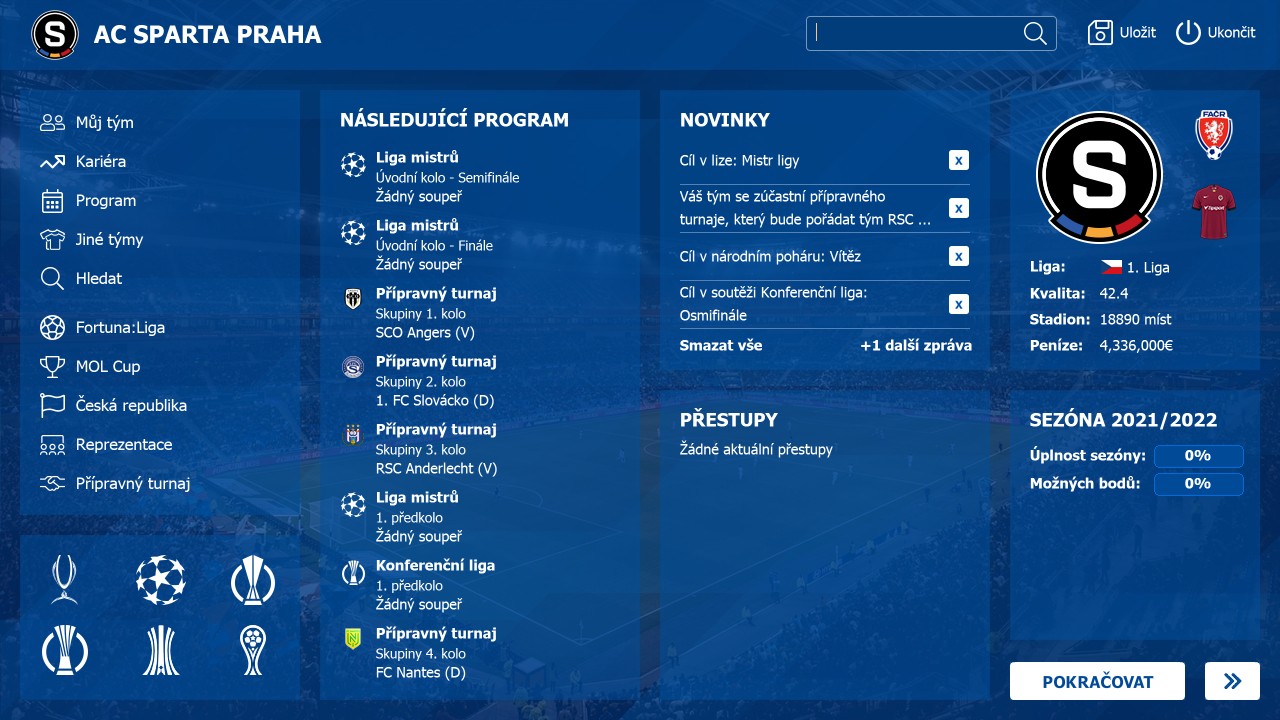Czech Soccer Manager přichází s novým ročníkem. Jak vypadá kultovní český fotbalový simulátor?