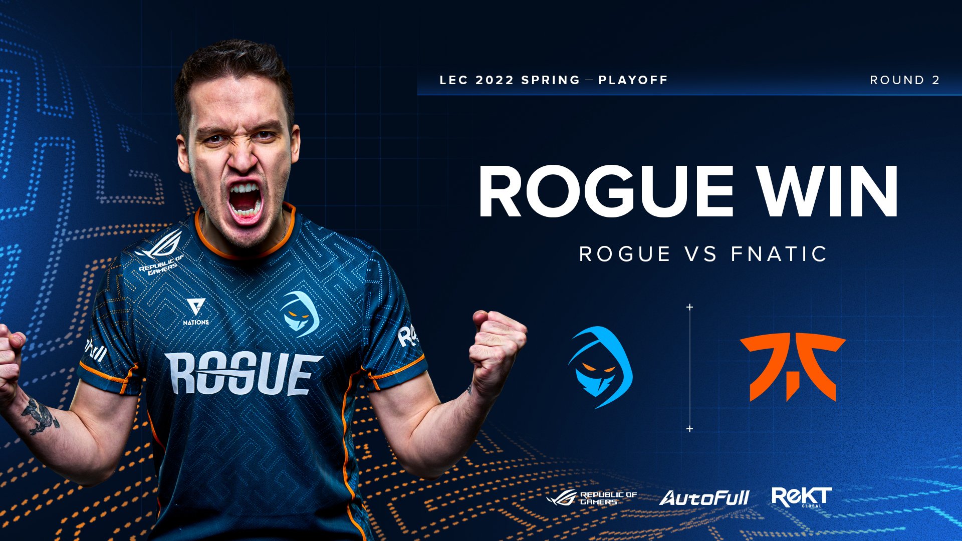 Rogue postupuje do finále LEC, reverse sweepem poráží Fnatic