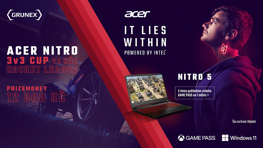 Zažije domácí Rocket League scéna vzestup? Grunex chystá sérii Acer Nitro 3v3