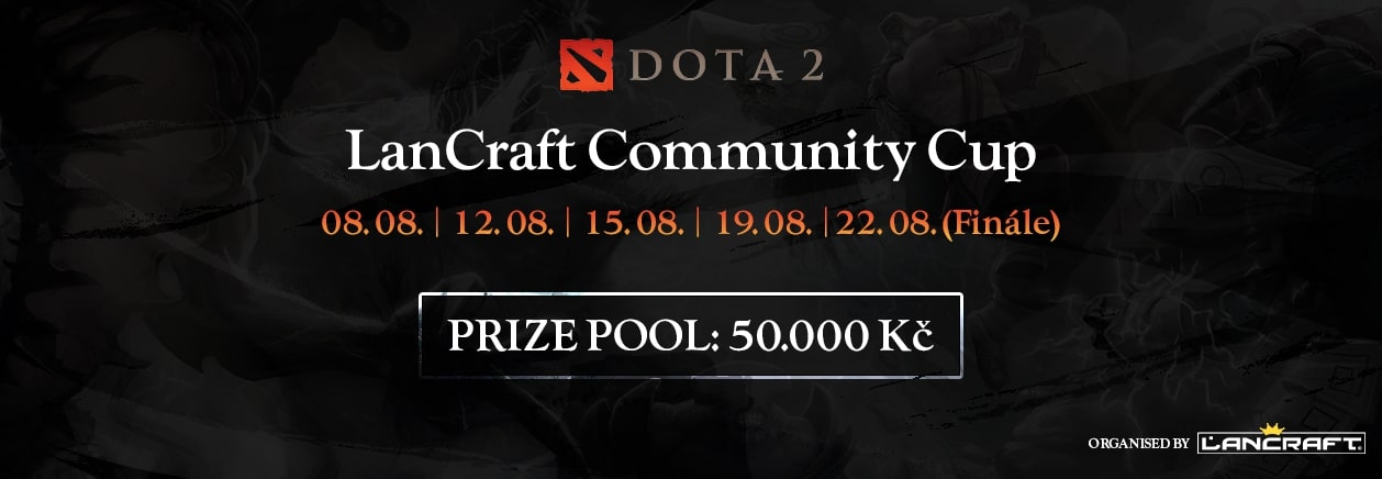 LanCraft spouští komunitní Dota 2 turnaje, prizepool zadotoval hráč obvAndy!
