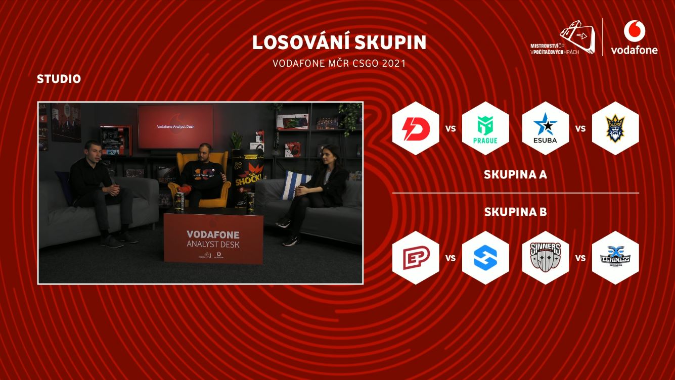 Vodafone MČR: Jak budou vypadat skupiny CS:GO turnaje?