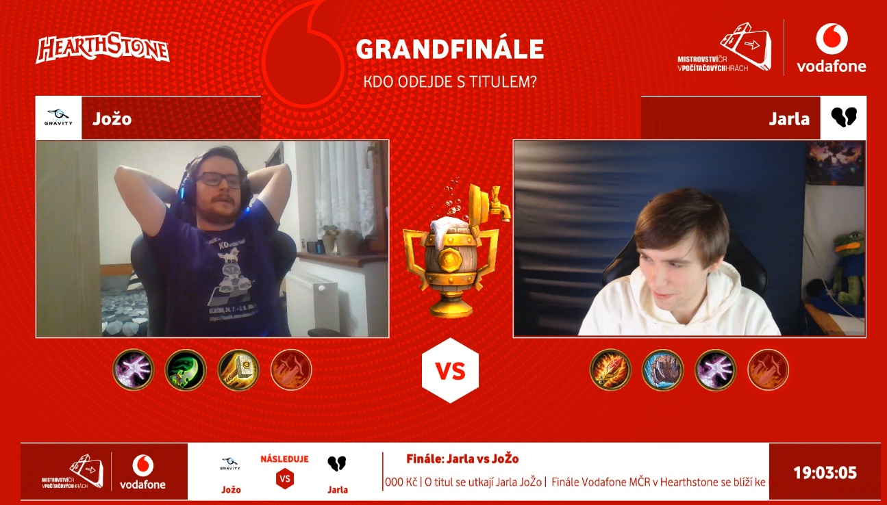 Vodafone MČR v Hearthstone: Jarla se po výhře 3:1 stává vítězem a mistrem