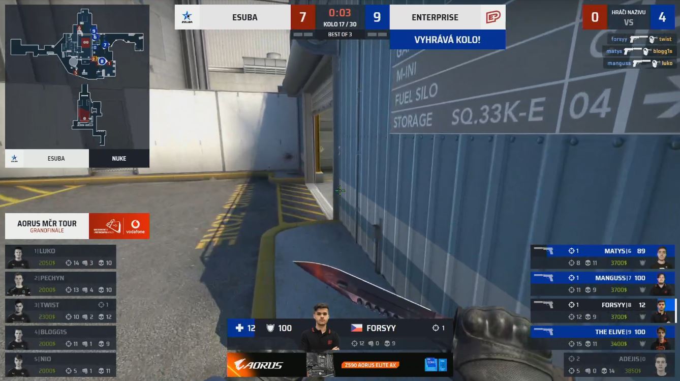 AORUS MČR Tour končí vítězstvím eSuby, která si tak zajišťuje přímý slot na podzimní MČR