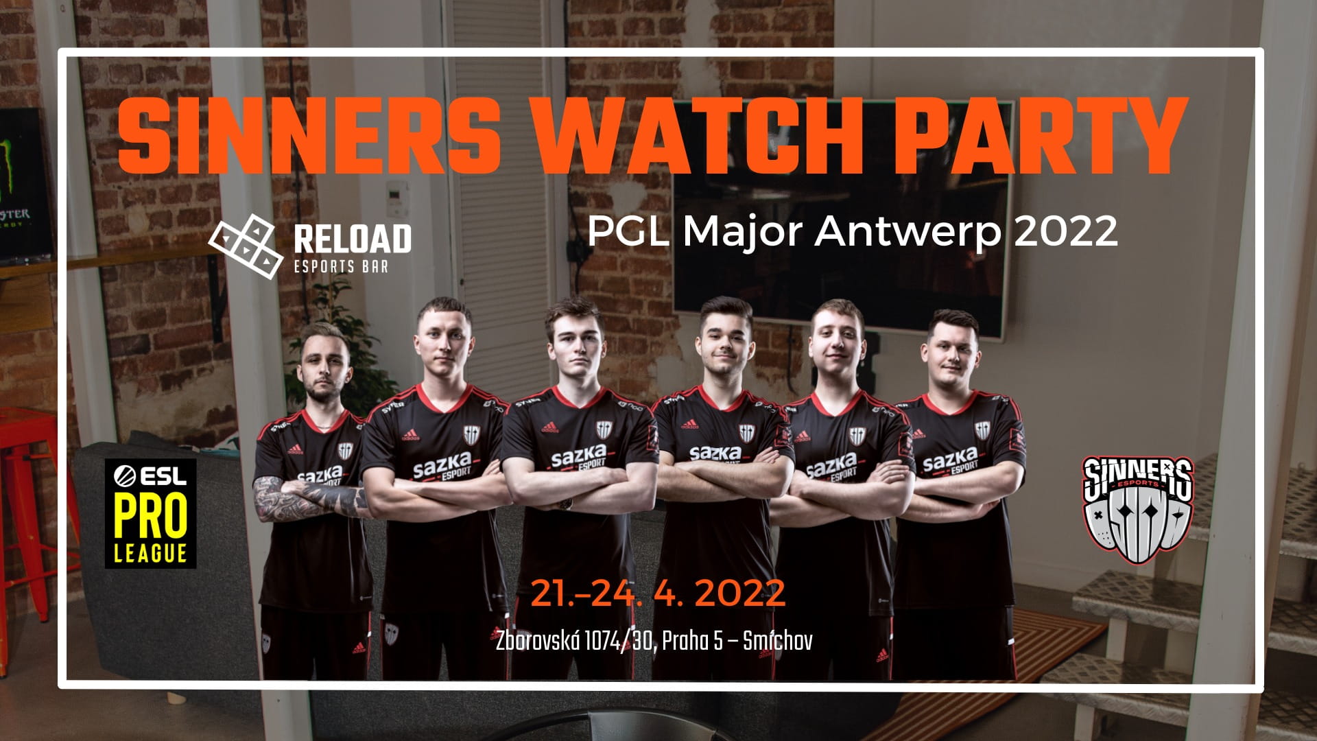 Fandíte SINNERS? Cestu PGL Major RMR "B" můžete sledovat živě v esports baru RELOAD