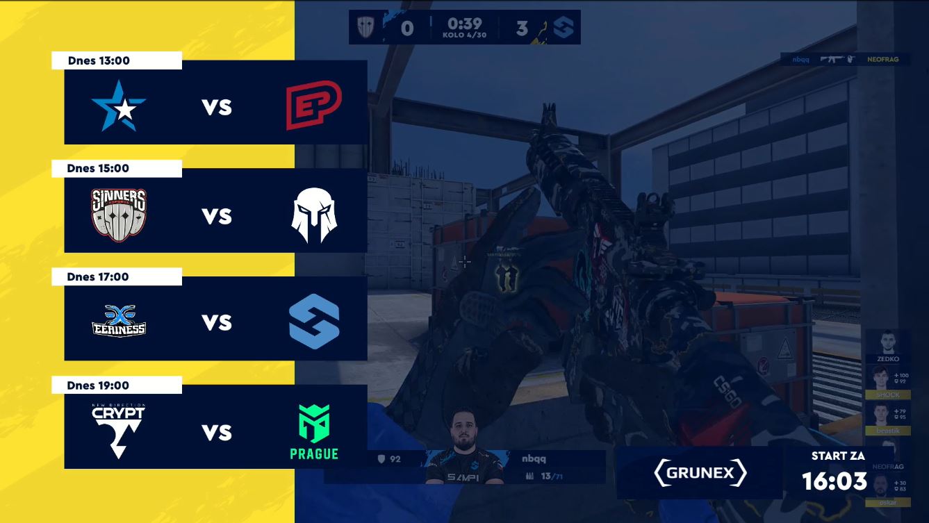 Souhrn 4. kolo Sazka eLEAGUE: Entropiq a SINNERS zdemolovali své soupeře, uspěli i Sampi