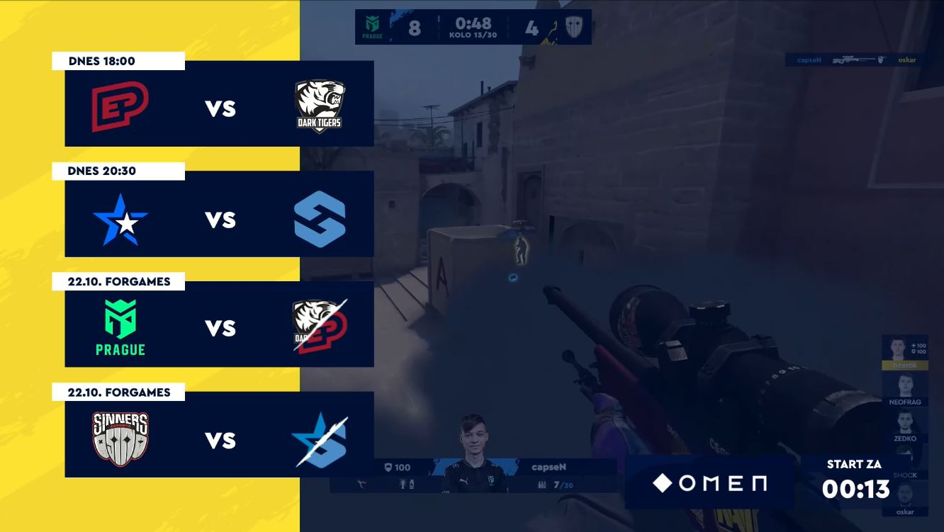 Sazka eLEAGUE eSuba a ENTERPRISE zvládli čtvrtfinále a míří na FOR GAMES