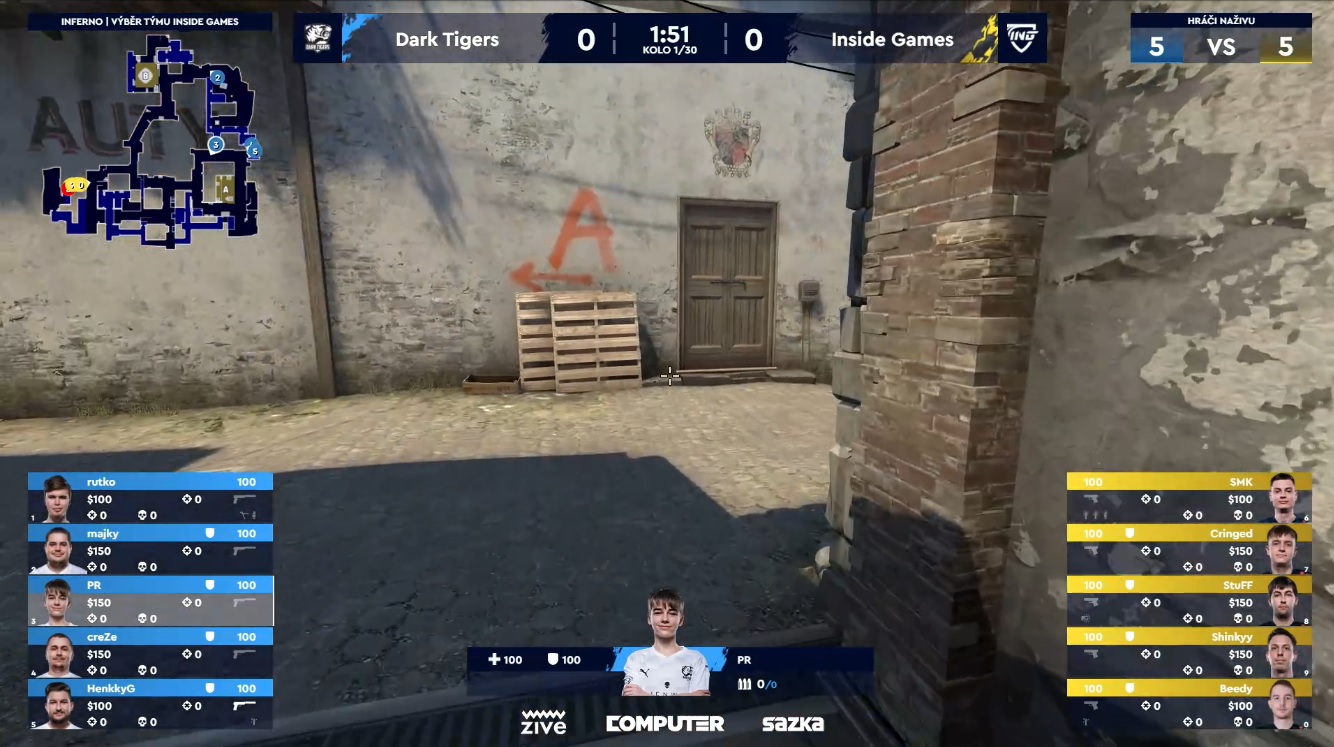 Sazka eLEAGUE 5. kolo: ENTERPRISE, DTG a SINNERS berou 3 body. Cryptova dělí body s EIQ