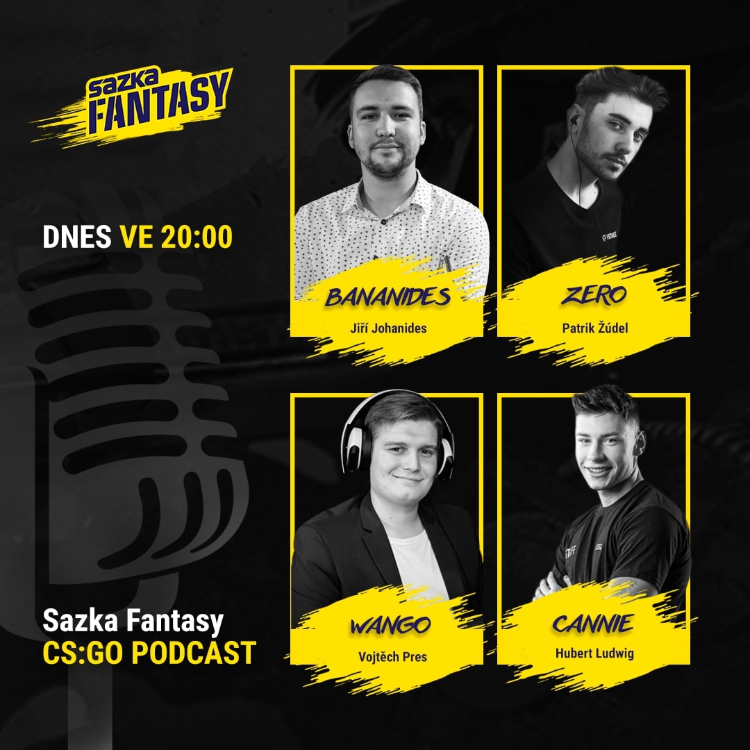 Cannie, ZERO a Wango budou hosty Bananidese v Sazka Fantasy podcastu od 20:00