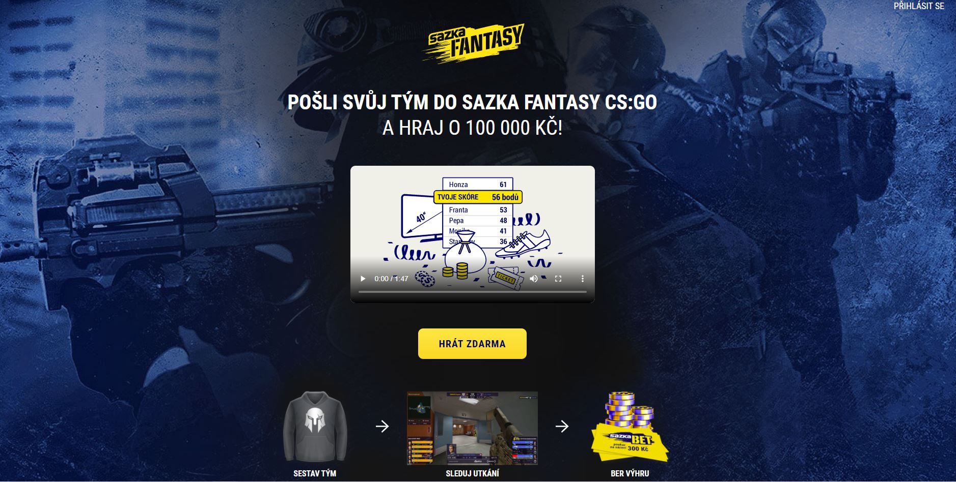 Sazka Fantasy pro play-off Sazka eLEAGUE je spuštěna! Hraje se o 34 000 i návštěvu studia