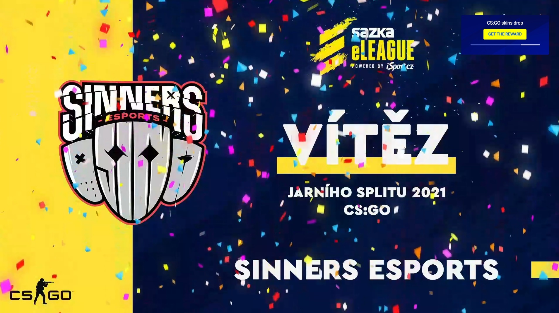Vítěz jarní části Sazka eLEAGUE: SINNERS