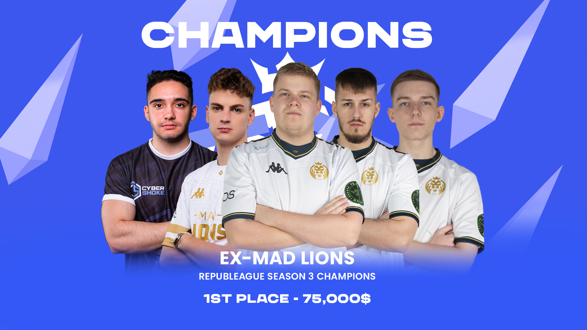 ex-MAD Lions ve finále REPUBLEAGUE zdolali fnatic 2:1 a radují se z titulu