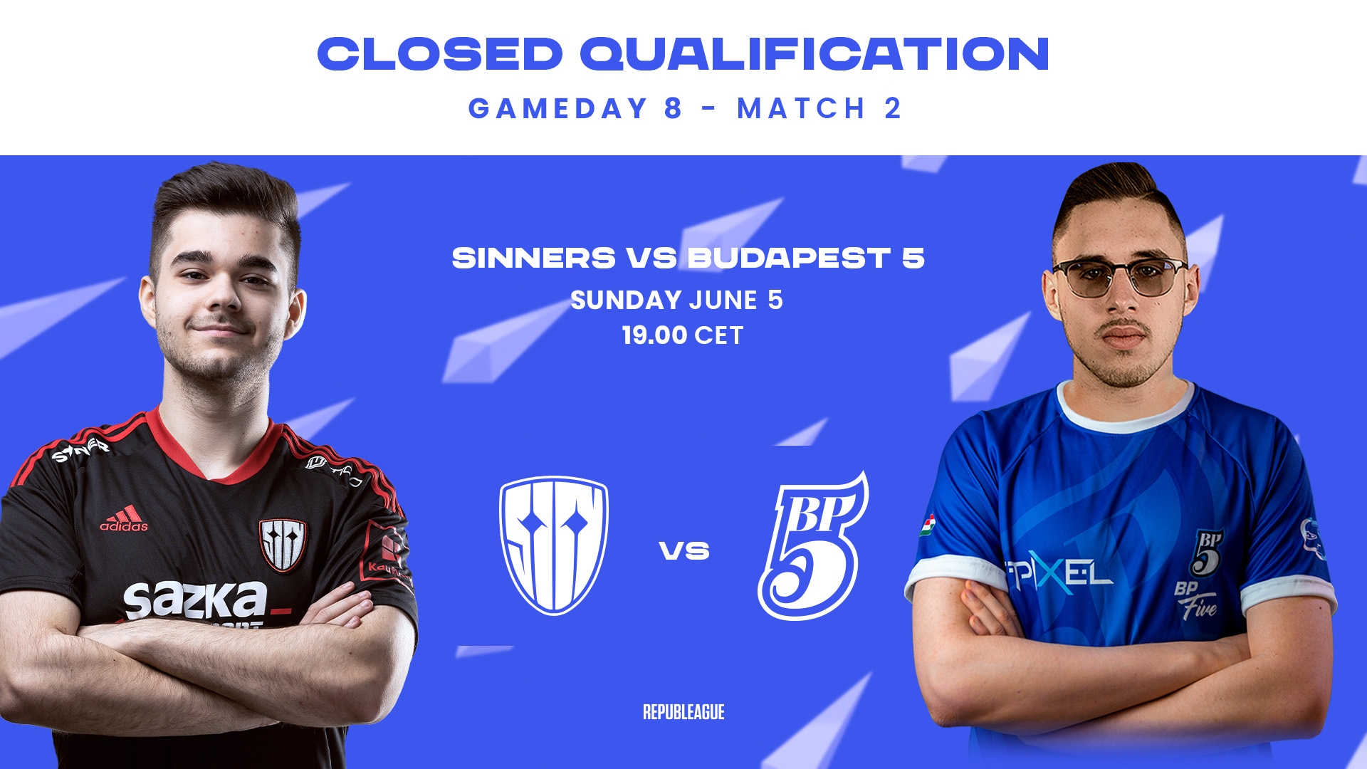 SINNERS dokázali postoupit do REPUBLEAGUE Season 3. V klíčovém zápase porazili Budapest Five