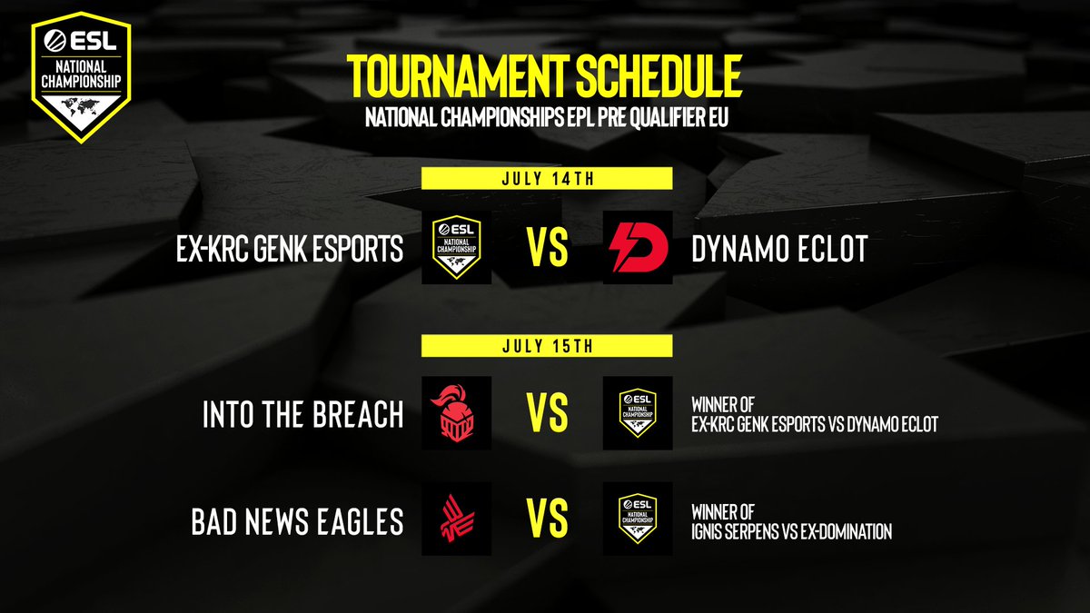 Dynamo Eclot už zná termíny prvních zápasů v boji o ESL Pro League