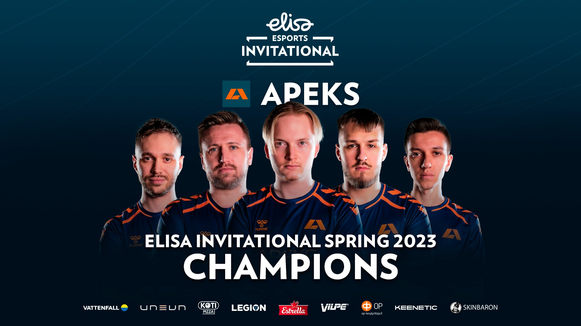 Slovák STYKO s týmem Apeks ovládl Elisa Invitational Spring 2023