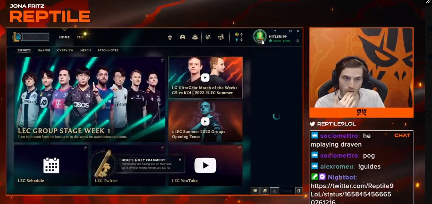 Hráč z akademie Fnatic měl smurf účet se jménem diktátora, organizace jej vyhodila