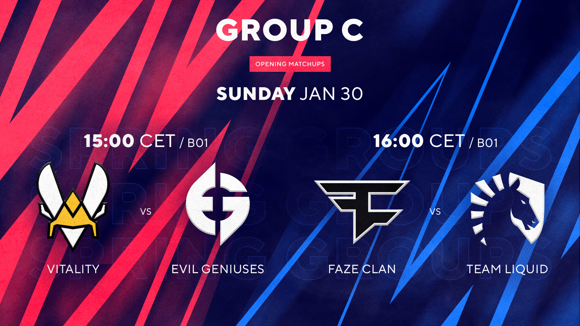 BLAST Spring Group C: Vitality, EG, FaZe, Liquid - kdo naložil s přestupy nejlépe?