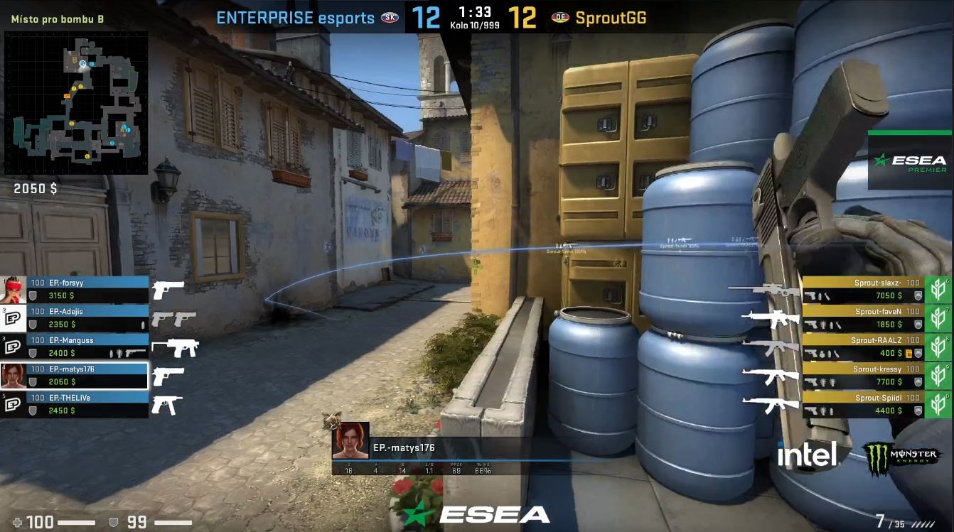 ESEA Premier: ENTERPRISE porazili 39. tým světa a s největší pravděpodobností zamíří do baráže