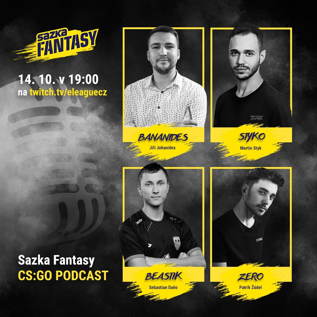 Večer nás čeká další Sazka Fantasy podcast! Mezi hosty se objeví slovenské hvězdy v zahraničí