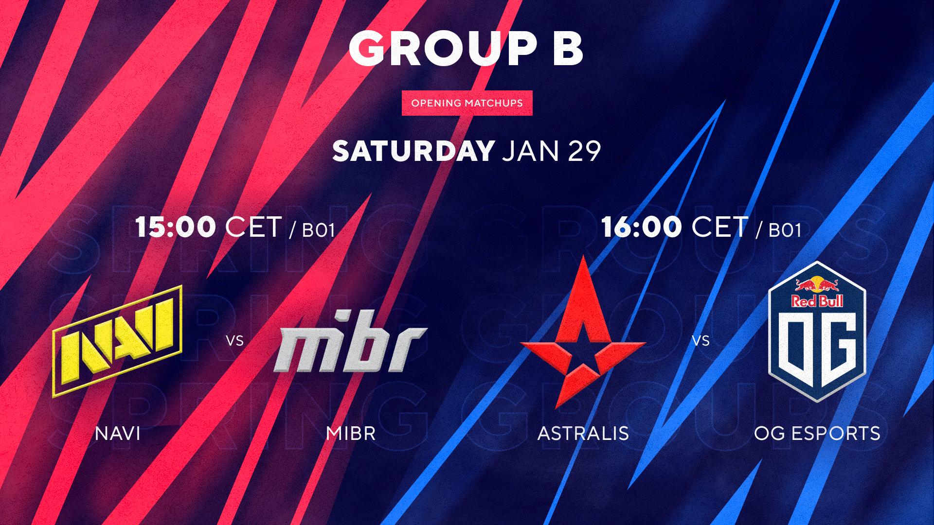 BLAST Spring Group B: s1mple a spol vyzvou Astralis, MIBR a OG
