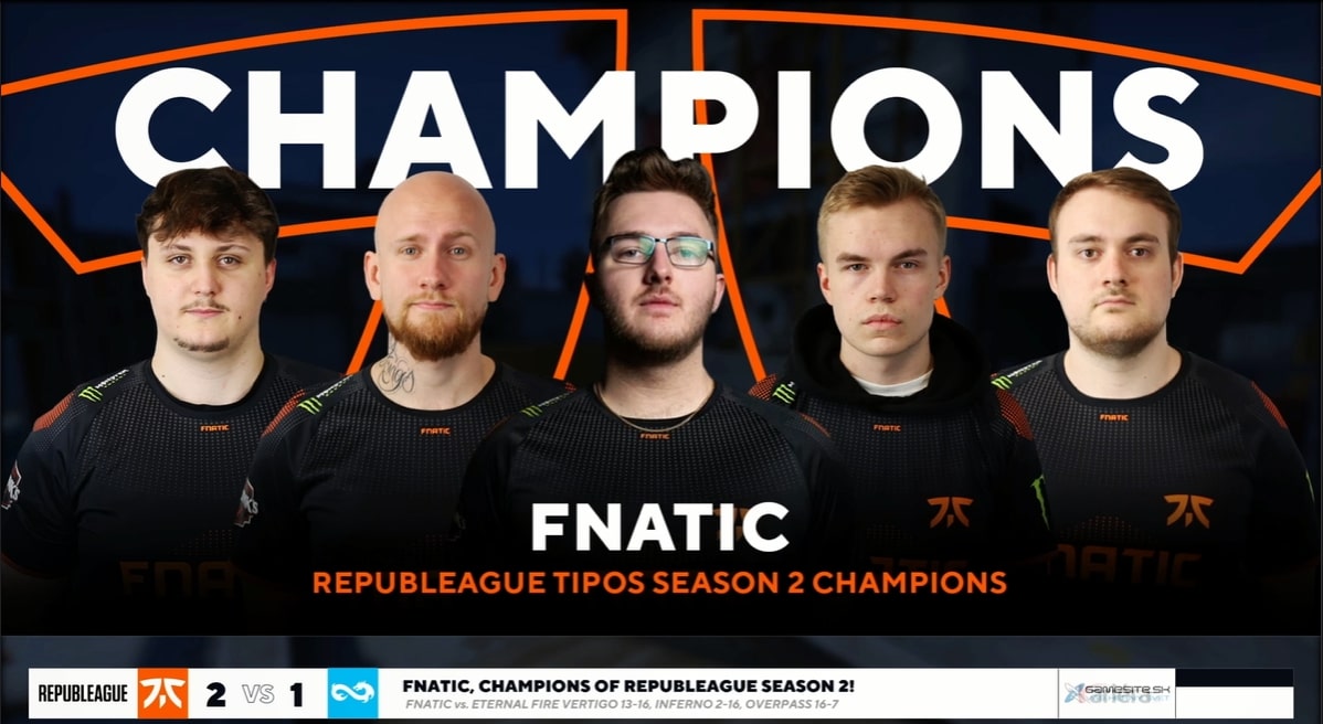 Fnatic otočili finále REPUBLEAGUE Tipos Season 2 a berou další triumf