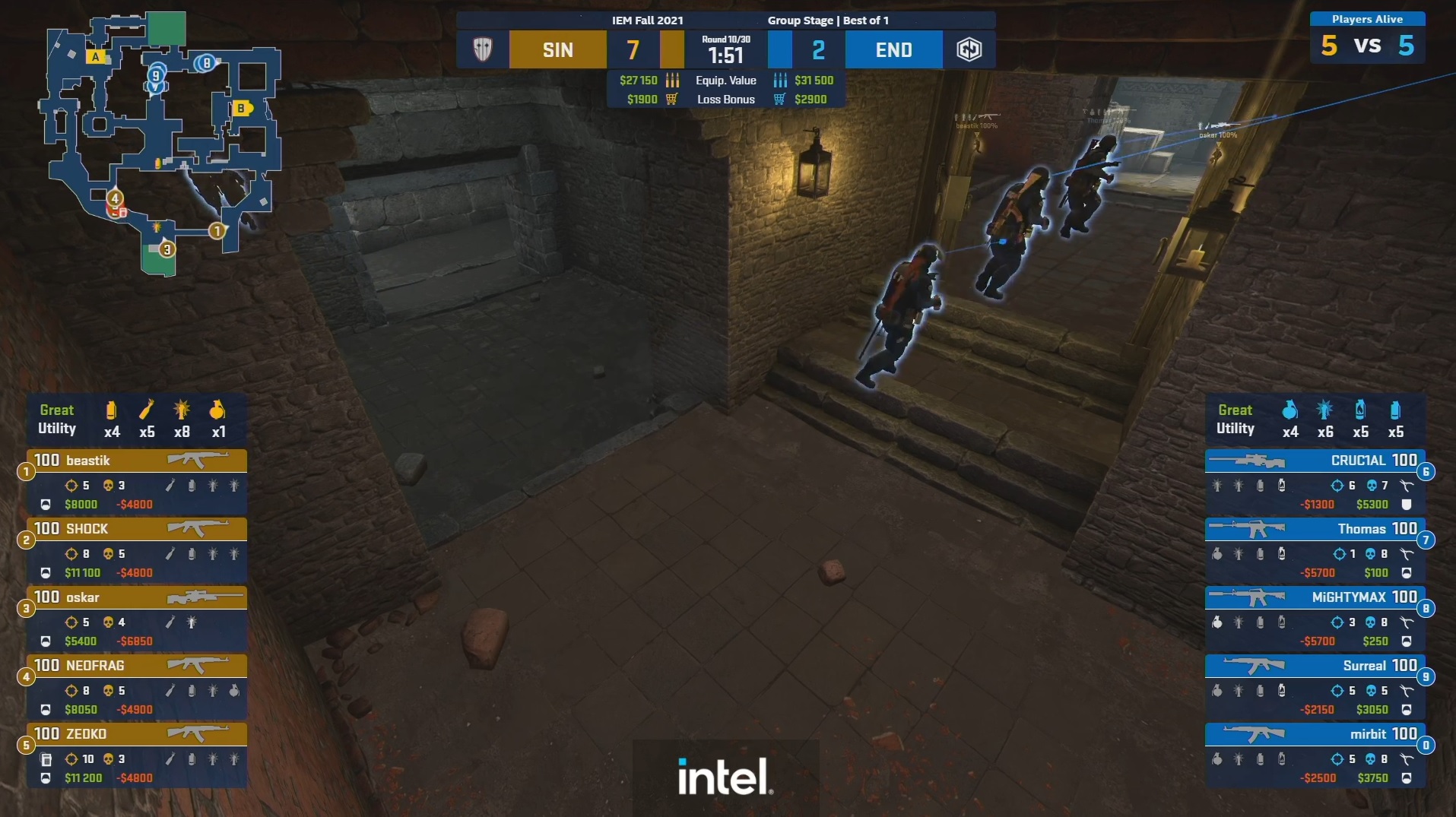 IEM Fall 2021 EU Group B: 3 ze 3! SINNERS i dnes kralovali na serveru a drží se na čele skupiny