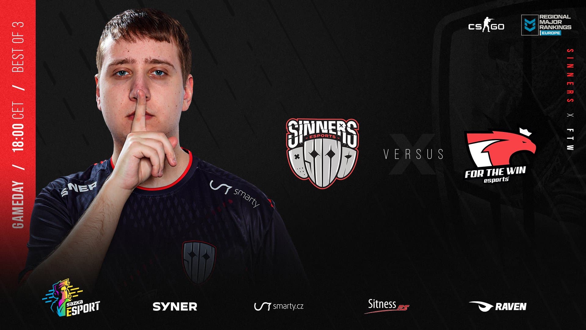 PGL Major 2022 RMR Open 2: SINNERS porazili FTW a mohou balit do Rumunska, kde svedou boj o Major
