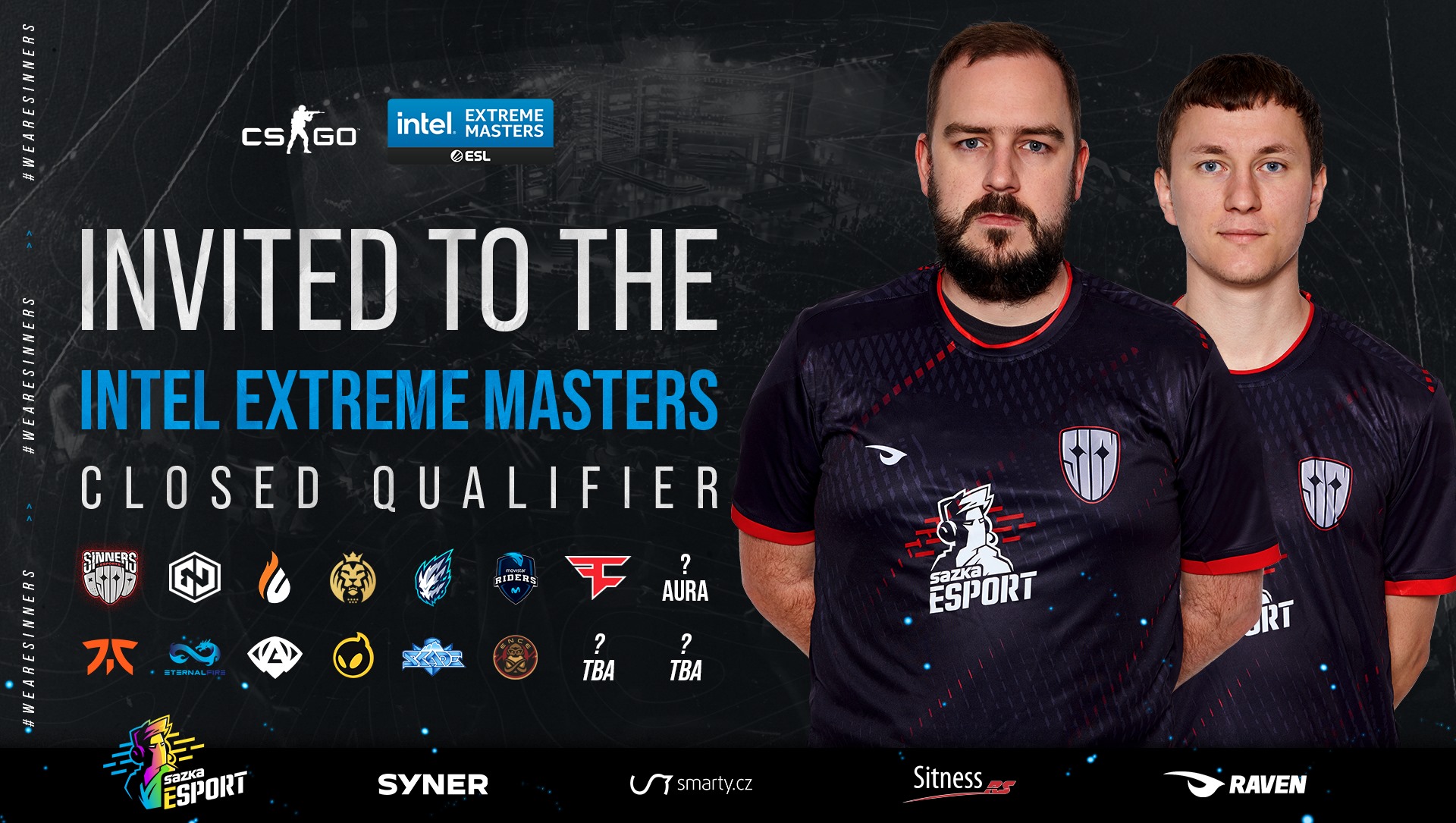 SINNERS jdou přímo do uzavřené kvalifikace na IEM Fall. Šance na poslední RMR event jsou obrovské