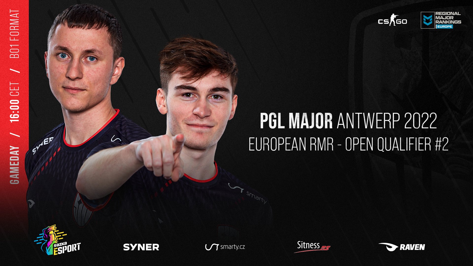 PGL Major 2022 RMR Open 2: SINNERS zvládli první den a jsou 2 zápasy od postupu, stejně jako oskar