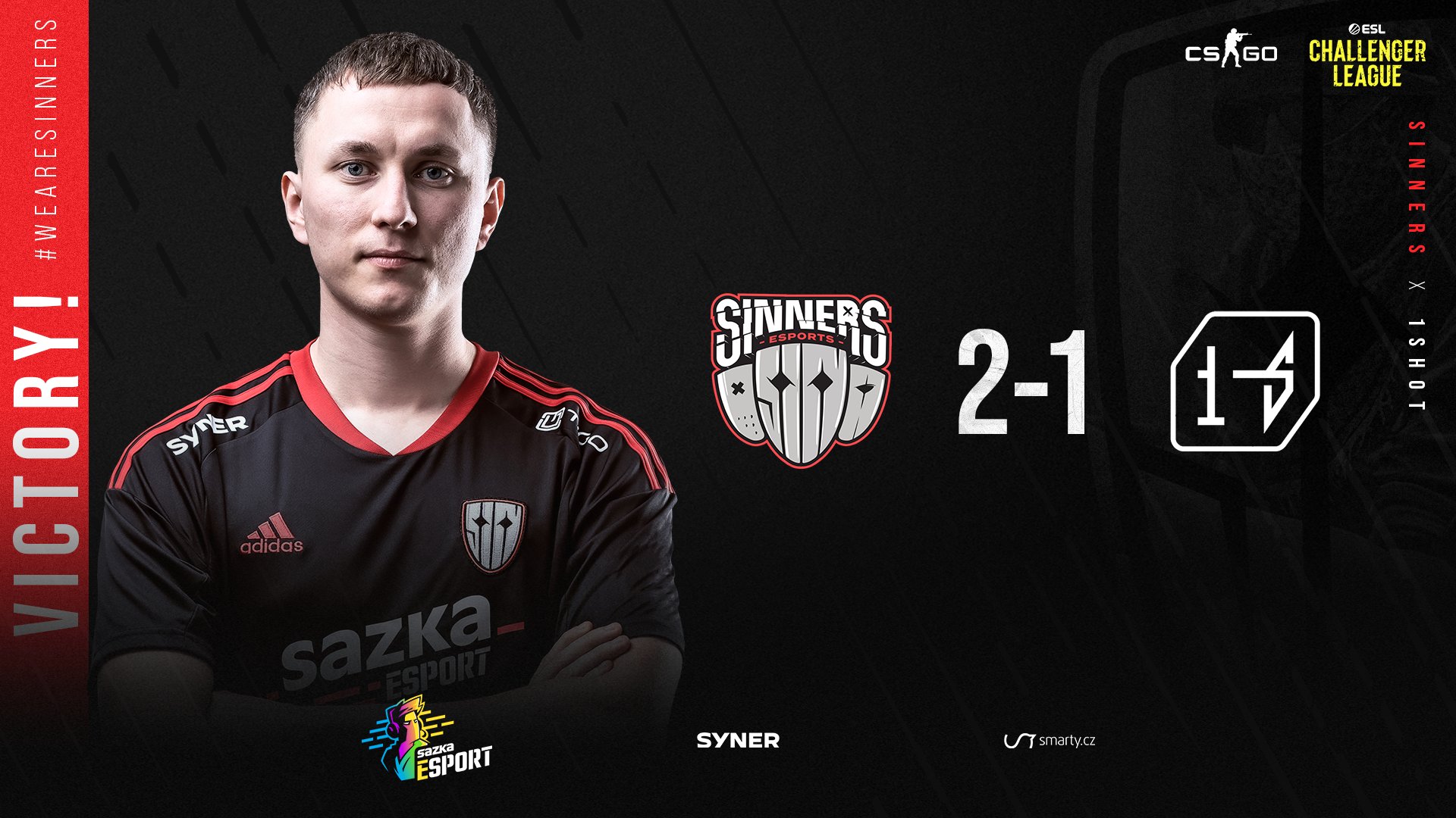 ESL Challenger League: SINNERS překonali 1shot a jedna výhra je dělí od udržení
