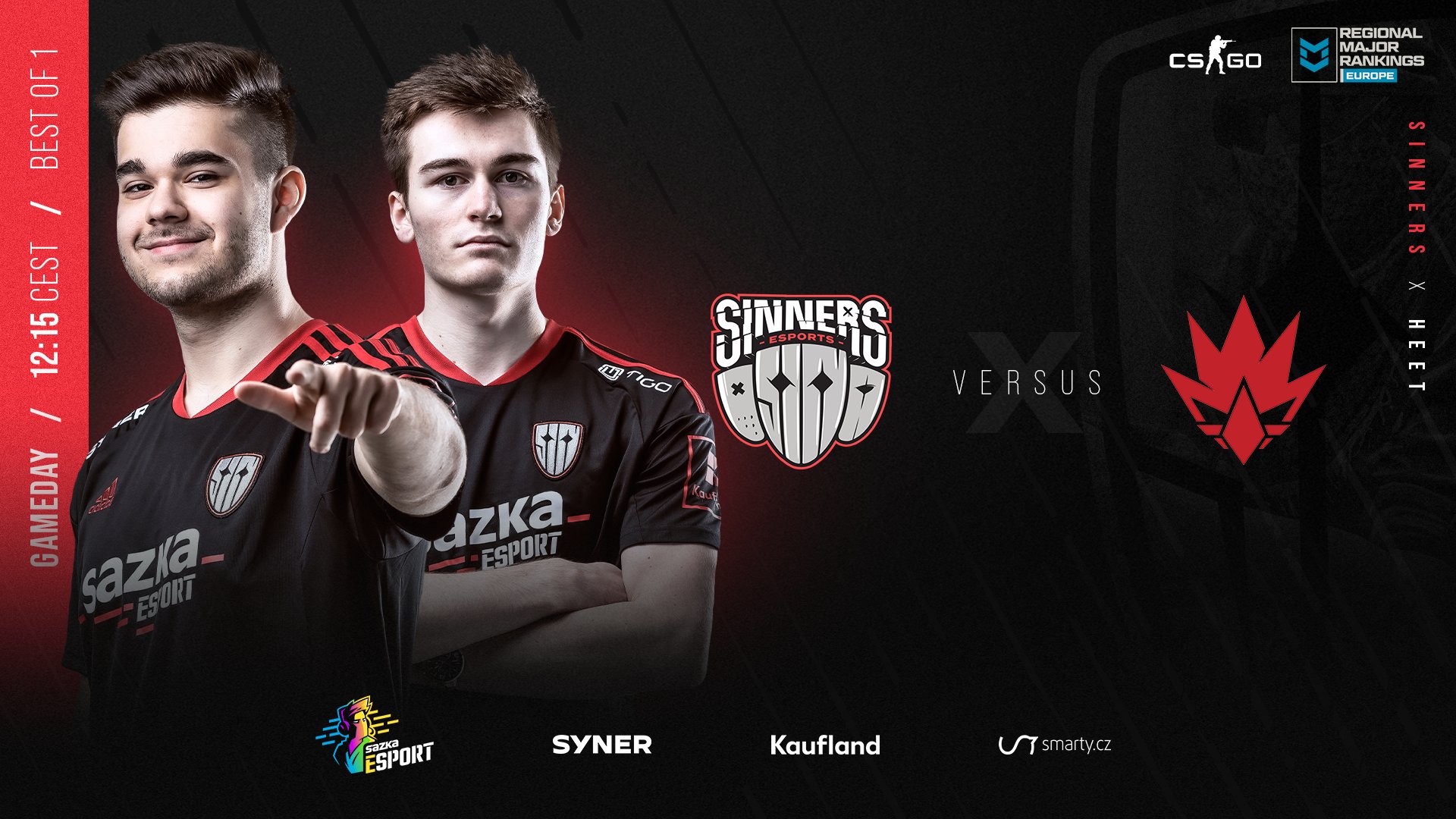 PGL Major 2022 RMR "B": Fantastický start! SINNERS v úvodním duelu zdolali nepříjemné HEET