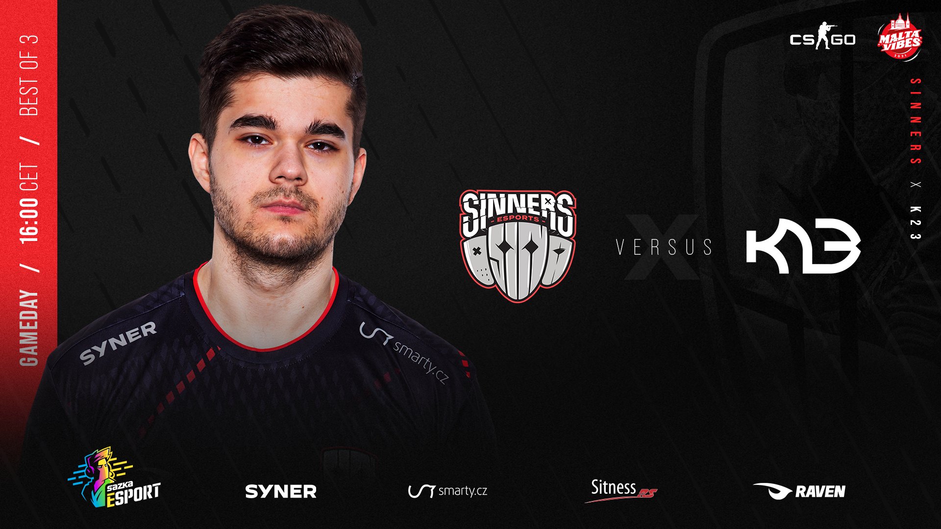 Malta Vibes: Nejprve fantastický comeback na Nuku, pak ztráta dvou map. SINNERS podlehli K23 a končí na 3. místě