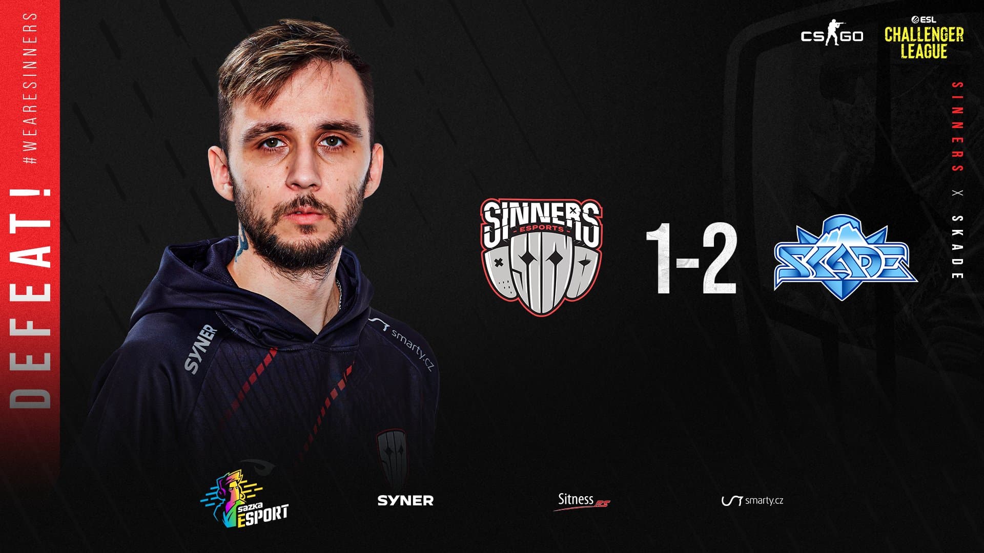 ESL Challenger League: SINNERS padli s 22. týmem světa a čeká je boj o záchranu