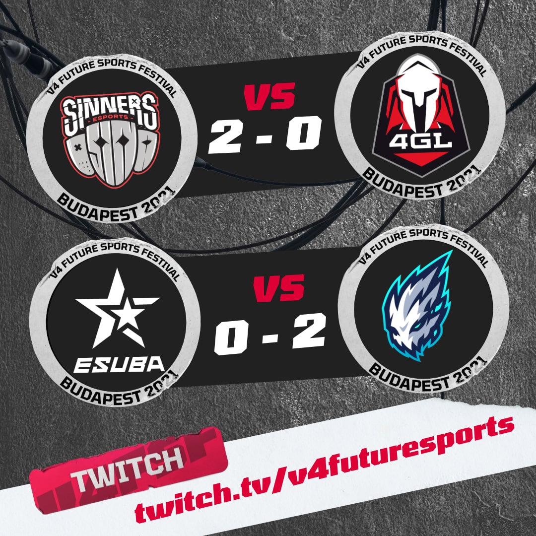 V4FSF International Cup: SINNERS začali vítězně, eSuba padla s Fiend